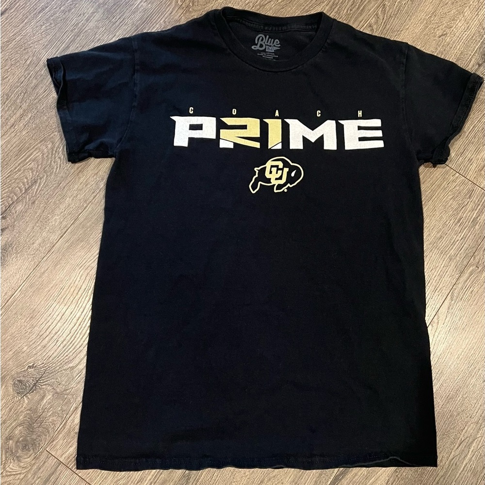 Blue 84 Colorado Buffaloes Coach Prime T-Shirt Men’s Small Black​